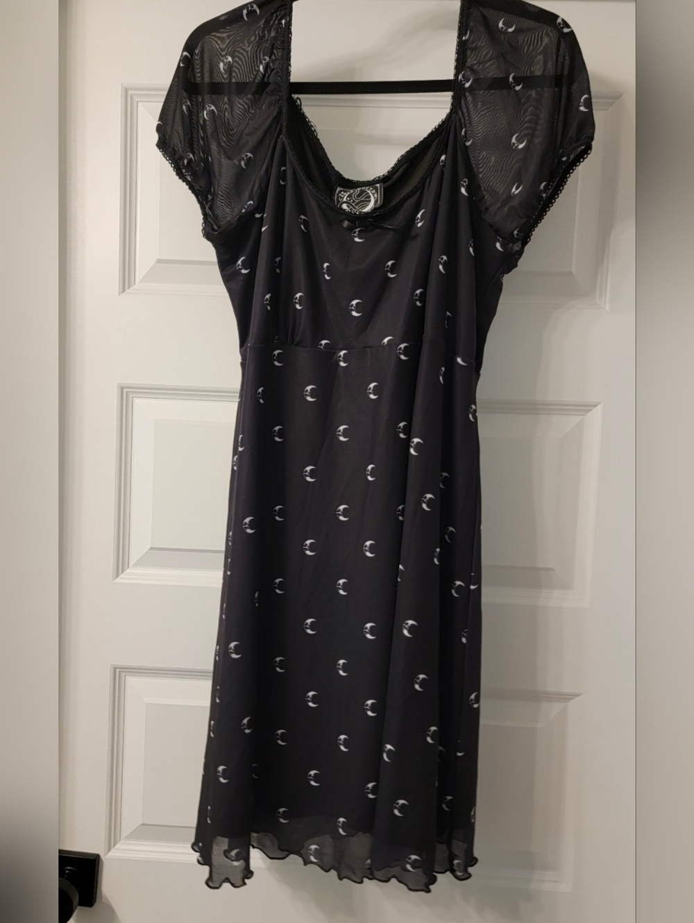 Euc Killstar Black It's A Moon Thing Mona Skater Dress 3x Us Size 16 View 2